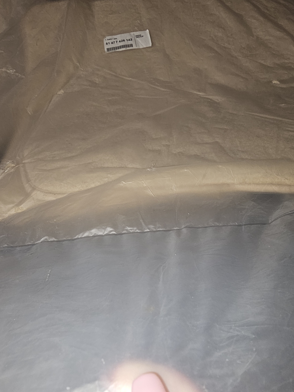 BMW Beige Floor Mat Set with BMW Group Label - Picture 3 of 6